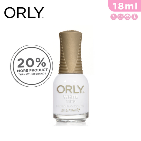 Orly Nail Lacquer Color White Tips 18ml