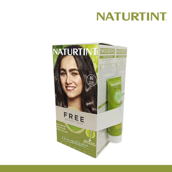 Naturtint Hair Color 4G Pack of 2 - FREE Naturtint Hair Food Quinoa 30ml