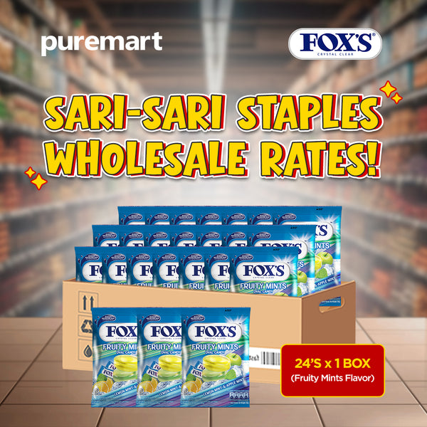 Fox's Fruitymints Oval Flowrap Candy 125g - Pack of 24