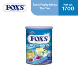 Fox's Crystal Clear Fruity Mints Tin Can 170g - Reseller Package 12pcs