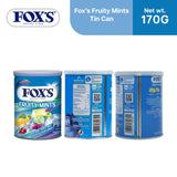 Fox's Crystal Clear Fruity Mints Tin Can 170g - Reseller Package 12pcs