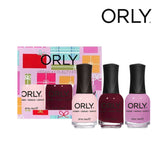 Orly Nail Lacquer Color Pink Gift Set 2 18ml