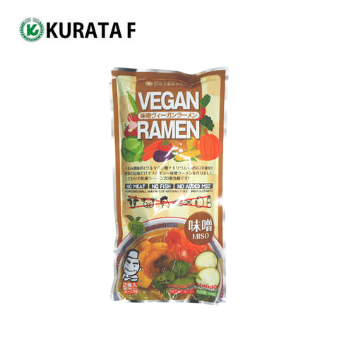 Kurata Foods Vegan Ramen Miso Dried Noodles- 2 servings