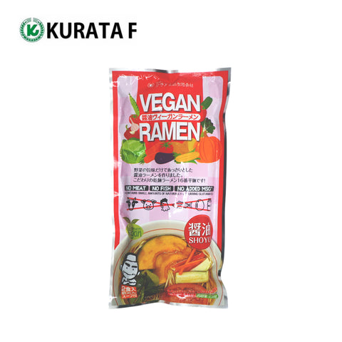 Kurata Foods Vegan Ramen Soy Sauce Dried Noodles - 2 servings