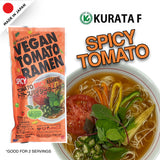 Kurata Foods Vegan Spicy Tomato Ramen Dried Noodles- 2 servings