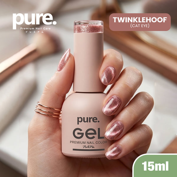 Pure Gel Cat Eye Premium Nail Polish Twinklehoof 15ml