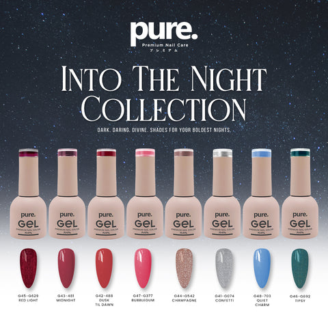 Pure. Gel Premium Nail Color Into The Night Collection Bundle