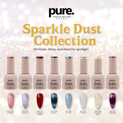 Pure. Gel Premium Nail Color Sparkle Dust Collection Bundle