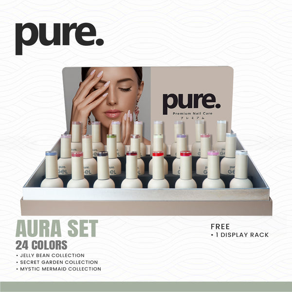 Pure. Gel Premium Nail Color Gel Aura Set