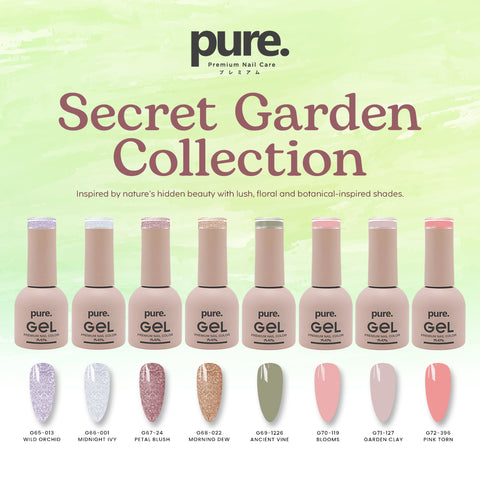 Pure. Gel Premium Nail Color Secret Garden Collection Bundle