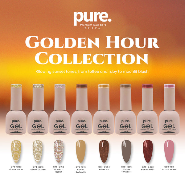 Pure. Gel Premium Nail Color Golden Hour Collection Bundle