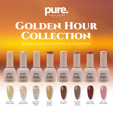 Pure. Gel Premium Nail Color Golden Hour Collection Bundle