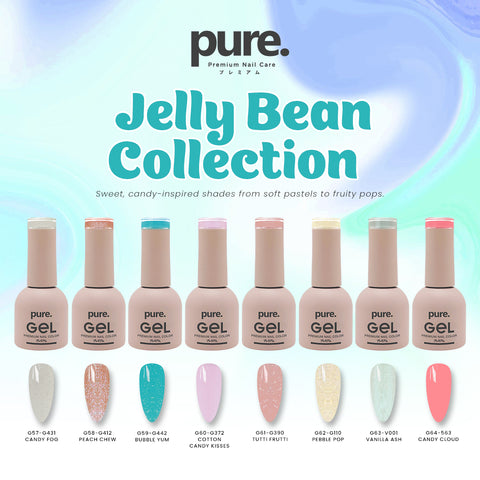 Pure. Gel Premium Nail Color Jelly Bean Collection Bundle