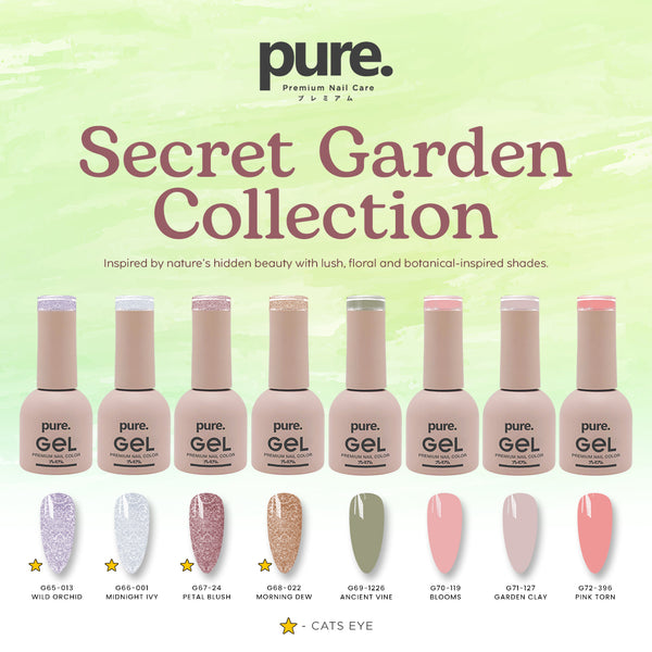 Pure. Gel Premium Nail Color Secret Garden Collection Bundle