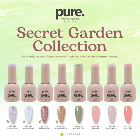 Pure. Gel Premium Nail Color Secret Garden Collection Bundle