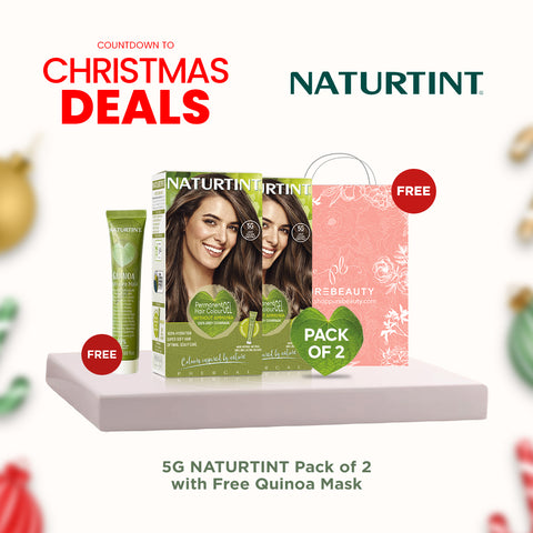 Naturtint Hair Color 5G Pack of 2 - FREE Naturtint Hair Food Quinoa 30ml