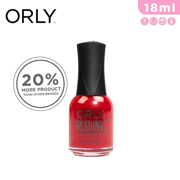 Orly Breathable Nail Lacquer Color One in Vermillion 18ml