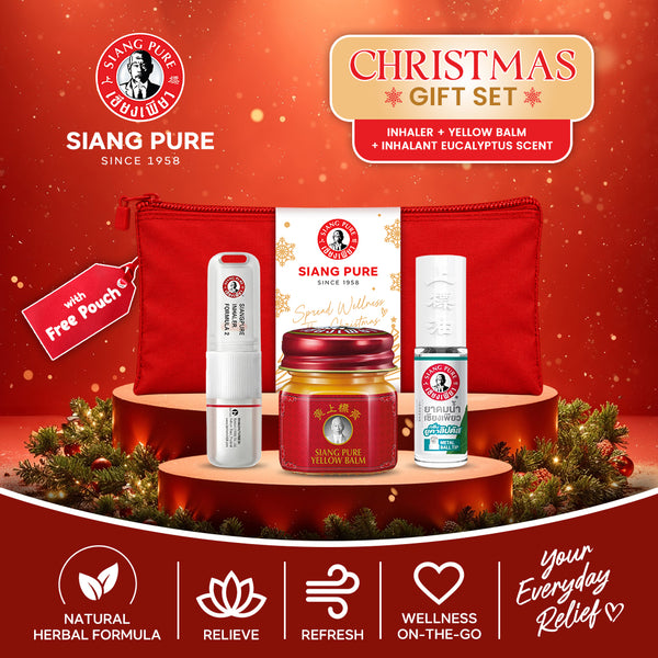 Siang Pure Gift Set 1: Inhaler + Inhalant Eucalyptus Scent + Balm F1