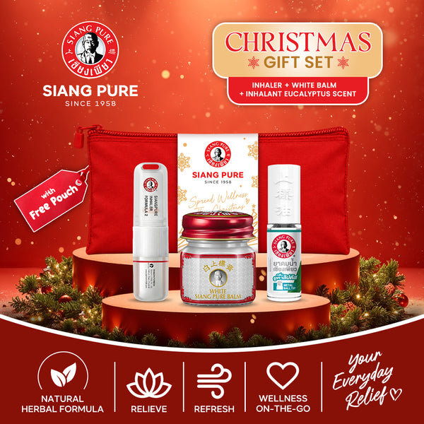 Siang Pure Gift Set 2: Inhaler + Inhalant Eucalyptus Scent + Balm F2