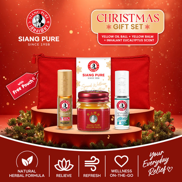Siang Pure Gift Set 3: Oil Ball Tip + Balm + Inhalant - Formula 1