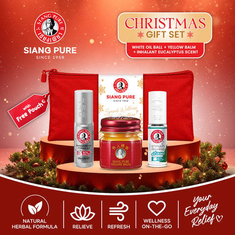 Siang Pure Gift Set 4: Oil Ball Tip + Balm + Inhalant - Formula 2