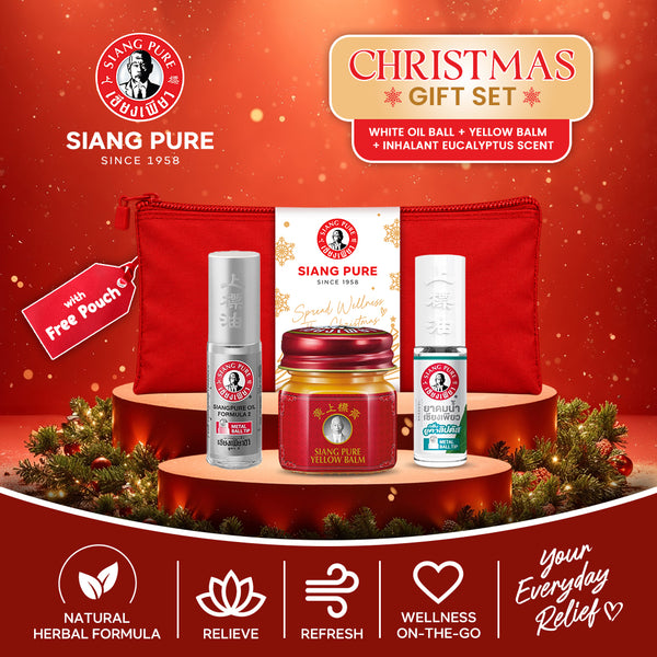 Siang Pure Gift Set 4: Oil Ball Tip + Balm + Inhalant - Formula 2