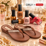 Orly x Grendha - Buy Breathable Nail Lacquer Glow & Behold 18ml- 6pix Set Get a FREE Grendha Slipper