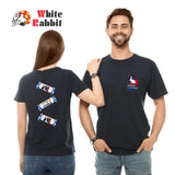Limited Edition Dri-Fit White Rabbit Black T-Shirt Trio Candies– Unisex, Quick-Dry Sports & Casual Wear