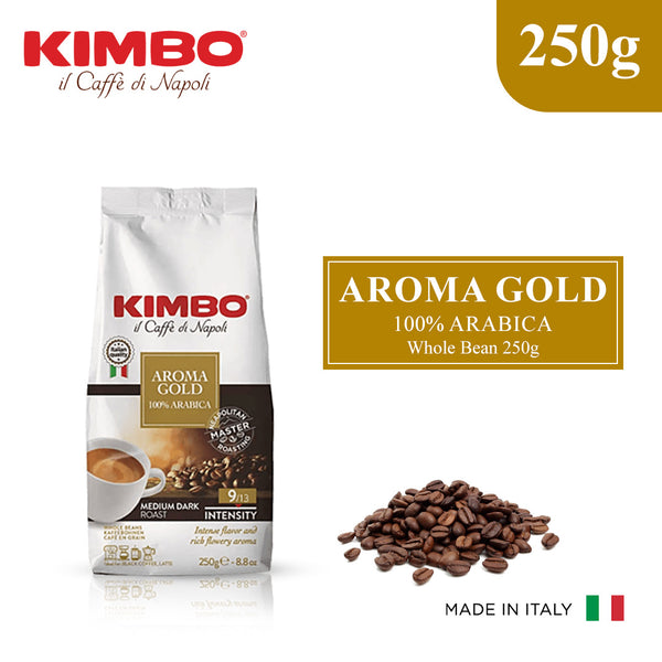 Kimbo Whole Bean Aroma Gold 100% Arabica 250g Italy