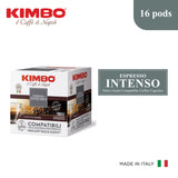 Kimbo Dolce Gusto Compatible Coffee Capsules Intenso 16 pods Italy