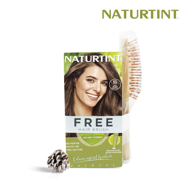 NEW Naturtint Hair Color 5G Light Golden Chestnut - FREE Naturtint Brush