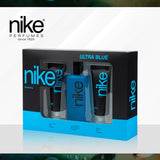 Nike Ultra Blue 100ml EDT + 75ml After Shave + 75ml Shower Gel - GIFT SET