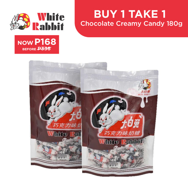 BUY1GET1FREE White Rabbit Chocolate Creamy Candy 180g Exp:02-28-26