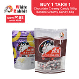 BUY1GET1FREE White Rabbit Chocolate Creamy Candy 108g & Banana Flavor 58g Exp:02-28-26 & 03-01-26