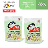 White Rabbit Yogurt Flavor Creamy Candy - 100% Original 180g (PACK OF 2)