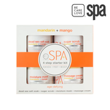 BCL Spa Organics 4-System Starter Kit - Mandarin + Mango 16oz