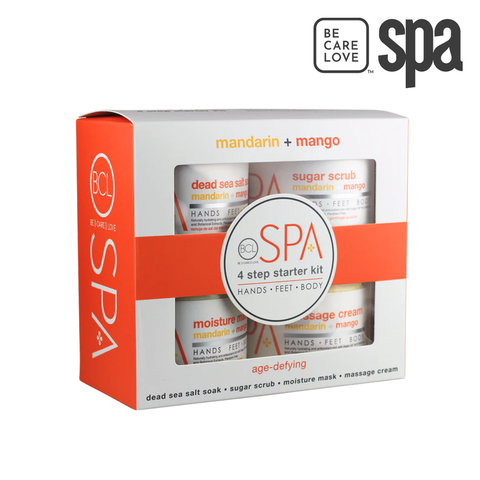 BCL Spa Organics 4-System Starter Kit - Mandarin + Mango 16oz