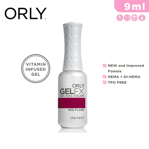 Orly Gel Fx Color Red Flare 9ml