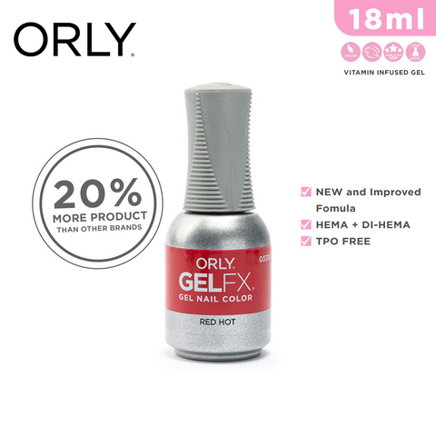 Orly Gel Fx Nail Color Red Hot 18ml