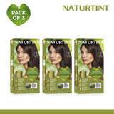Naturtint Hair Color 4N Pack of 3 - FREE Naturtint Hair Food Quinoa 30ml