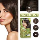 Naturtint Hair Color 4N Pack of 3 - FREE Naturtint Hair Food Quinoa 30ml