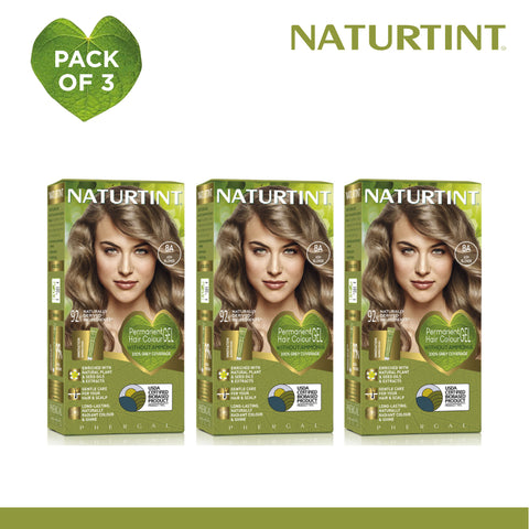 Naturtint Hair Color 8A Pack of 3 - FREE Naturtint Hair Food Quinoa 30ml