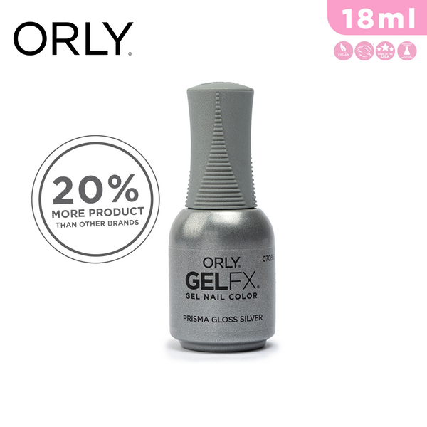 Orly Gel Fx Nail Color Prisma Gloss Silver 18ml