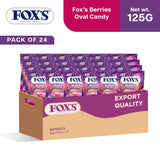 Fox's Berries Oval Flowrap Candy 125g - Pack of 24