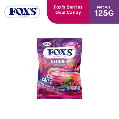 Fox's Berries Oval Flowrap Candy 125g