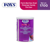 Fox's Berries Oval Flowrap Candy 170g - Tin Can