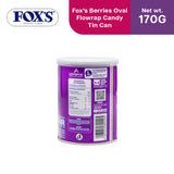 Fox's Berries Oval Flowrap Candy 170g - Tin Can