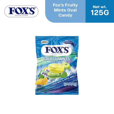 Fox's Fruitymints Oval Flowrap Candy 125g