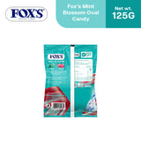 Fox's Candy Crystal Clear Mint Blossom Oval Flowrap Candy 125g Pack of 24