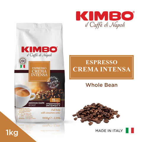 Kimbo Whole Bean Espresso Crema Intensa 1kg Italy